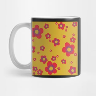 Retro Flower Pattern Mug